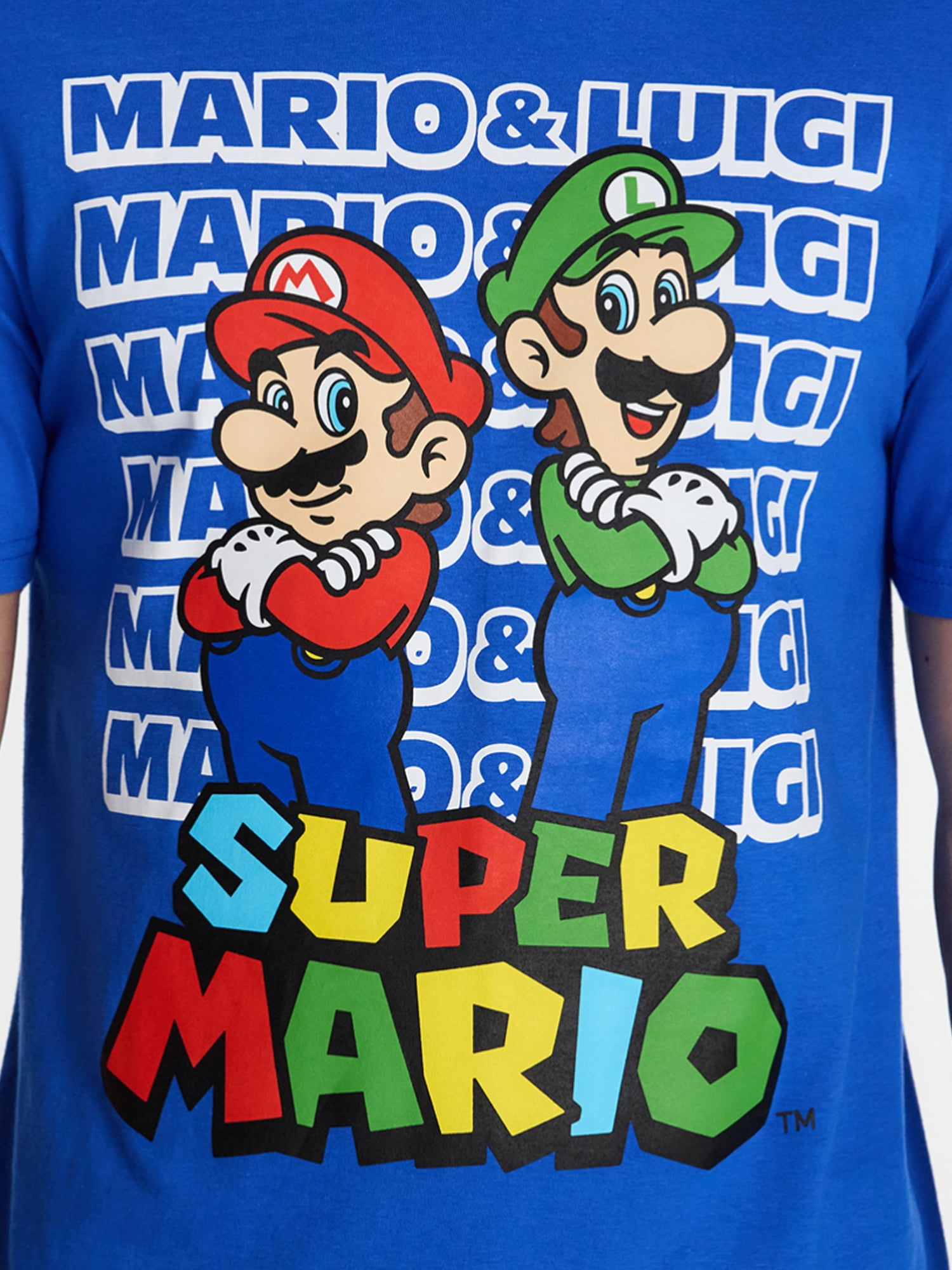 Super Mario and Luigi Men's and Big Men's Graphic Tee with Short Sleeves, Sizes S-3XL