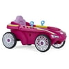 LittleTikes Jett Car Racer Ride-on Pedal Car in Pink Adjustable Seat Back Dual Handle Rear Wheel Steering - For Kids Boys Girls Ages 3 to 7 Years Old