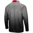 thumbnail image 3 of Men's Colosseum Heathered Gray Nebraska Huskers Sitwell Sublimated Quarter-Zip Pullover Jacket, 3 of 3