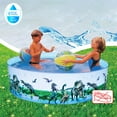 thumbnail image 2 of 59.8 x 9.8inch Inflatable Pool with Dinosaur Patterns Outdoor Swimming Pool Easy to Set Inflatable Swimming Pool Wear-Resistant Pool for Backyard Summer Water Party, 2 of 8