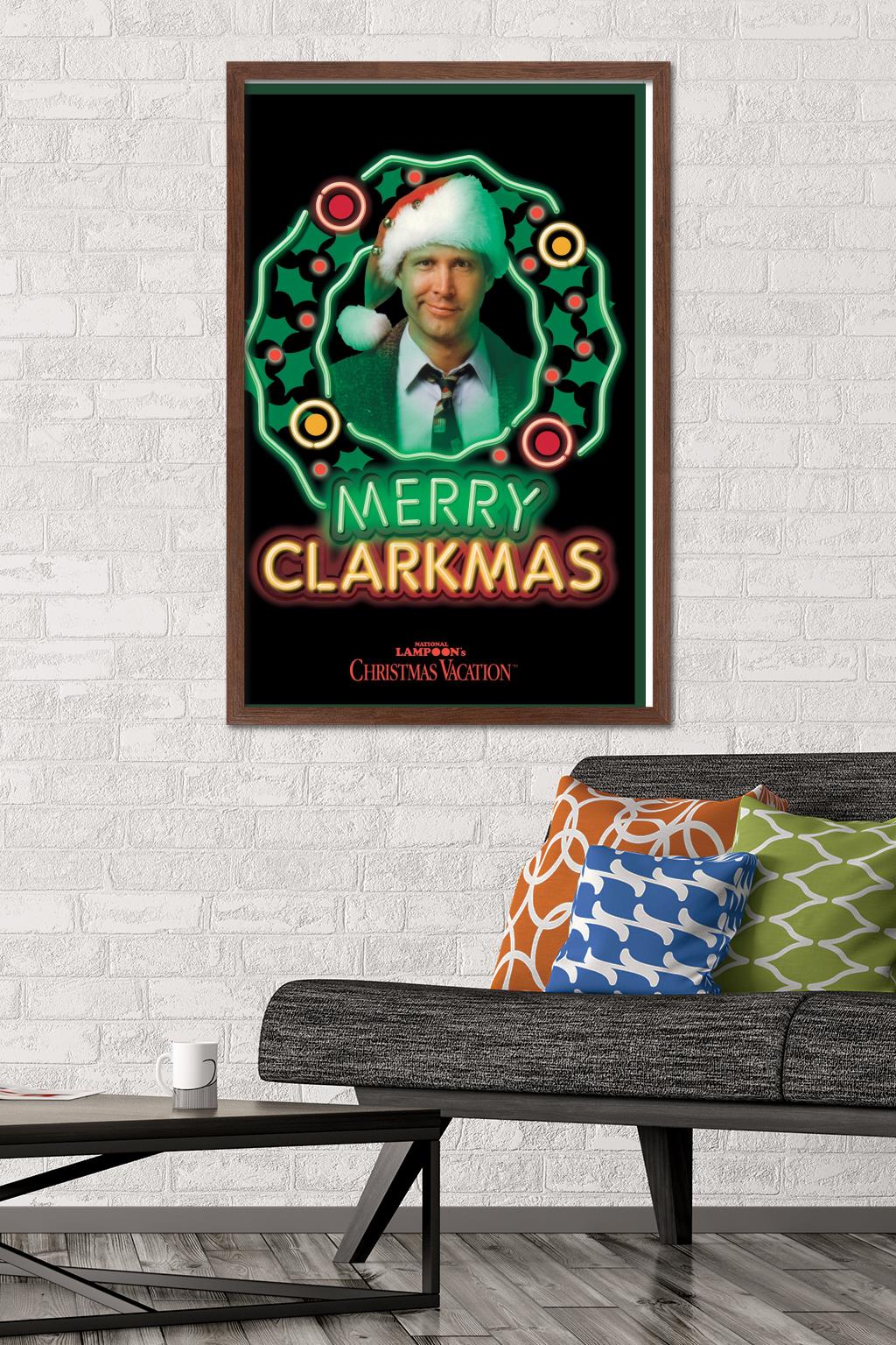 National Lampoon's Christmas Vacation - Clark Wall Poster, 22.375" x 34", Framed