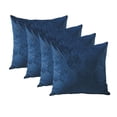 thumbnail image 4 of Home Soft Things Ikat Velvet 4 Piece Throw Pillow Cover Set - Blue - 20" x 20", 4 of 8