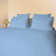 thumbnail image 2 of Just Linen 300 TC 100% Cotton Sateen, Solid Color Sheet Set with Deep Pocketed Fitted Sheet, 2 of 3