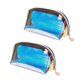 thumbnail image 1 of Bolso holográfico de maquillaje transparente con organizador de cosméticos holográfico con cremallera, 1 of 5