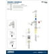 thumbnail image 3 of Monomando Lavabo Clic Acero Inoxidable Urrea 9424EO-9, 3 of 4