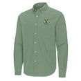 thumbnail image 2 of Men's Antigua Hunter Green Milwaukee Bucks Porter Woven Long Sleeve Button-Down Shirt, 2 of 3