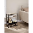 thumbnail image 4 of Narrow End Table with Magazine Rack - Modern Side Table for Small Spaces, 4 of 9