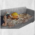 thumbnail image 6 of Ocean Soft Flannel Fleece Throw Blanket, Clown Fish Swimming in Tentacles in Pacific Ocean Bali Indonesia Marine Wildlife, Cozy Plush for Indoor and Outdoor Use, 50" x 60", Beige Orange, by Ambesonne, 6 of 6