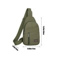 thumbnail image 3 of TIMIFIS Sac de Poitrine, Sac de Poitrine en Toile à Fermeture Éclair Épaissie Sac de Poitrine pour Hommes Sac à Dos de Randonnée Sac de Poitrine Polyvalent Sac Messager Sac de Poitrine pour Hommes et Femmes, 3 of 6