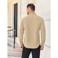 thumbnail image 2 of COOFANDY Mens Casual Shirt Long Sleeve Button Down Untucked Shirts Dress Shirt, 2 of 6