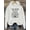 White, variant on Polyester Knit Fabric Casual Hoodie with Hooded Collar and Alphabet Printed Statement - "I AM A WITCH" Graphic Pullover for All Seasons