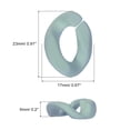 thumbnail image 2 of Unique Bargains 50Pack Acrylic Linking Chain Rings, 23mm Plastic C-Clips for DIY, Bean Color, 2 of 7