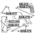 thumbnail image 2 of Febest BUSHING, REAR TRANSVERSE ARM # NAB-078 OEM 55135-11C00, 2 of 2