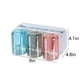thumbnail image 3 of Portavasos de pared para cepillos de dientes | Organizador de 3 ranuras con dispensador automático de vasos | Almacenamiento para pasta de dientes y vasos en el baño | Plástico blanco, 3 of 8