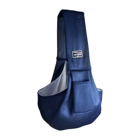 Feierber Pet Carrier Sling Breathable Crossbody Bag Puppy Carrier Purse Hand-Free Dog Sling Carrier with Storage Pockets for Small Dogs Cats