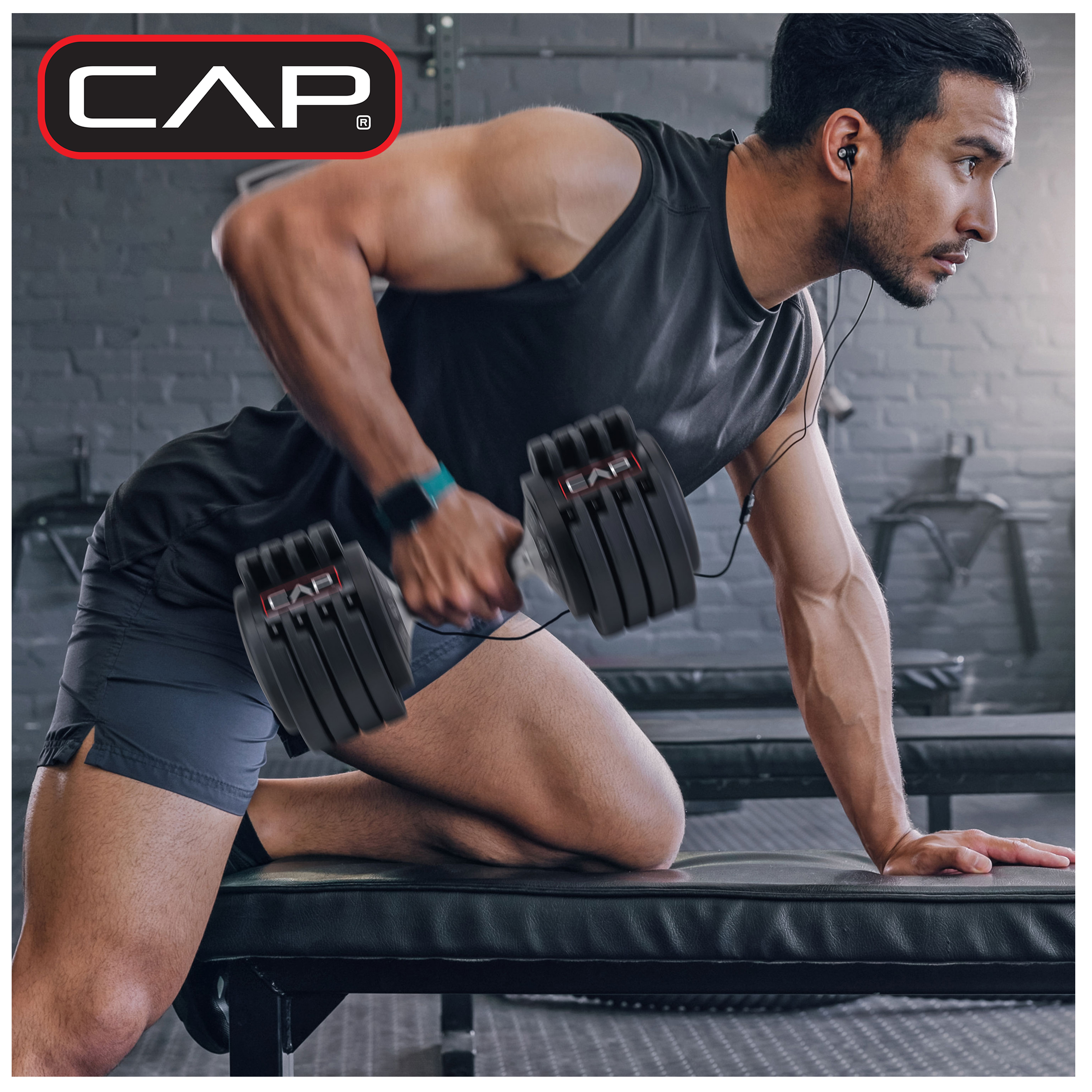 CAP Barbell Adjustabell 25 lb 5-in-1 Adjustable Dumbbell photo 5