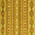 thumbnail image 1 of Ahgly Company Indoor Square Abstract Yellow Modern Area Rugs, 5' Square, 1 of 4