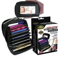 thumbnail image 3 of Acordeón de cuero Jobar International billetera RFID seguridad tarjetas de crédito negro, 3 of 3
