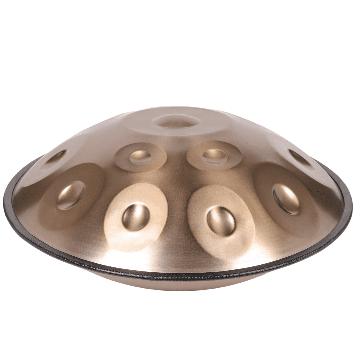 Latourreg 440HZ 12Tones Golden Handpan Drum 22inch D Minor Steel Tongue Drum with Soft Bag