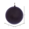 thumbnail image 2 of Vickerman 6" Burgundy Wood Grain Ball Ornament, 3 per Bag, 2 of 3