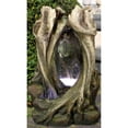 thumbnail image 2 of 53.25" Brown and Gray Tree Trunk Fountain with LED Lights, 2 of 2