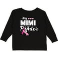 thumbnail image 3 of Inktastic Breast Cancer Awareness My Mimi is a Fighter Boys or Girls Long Sleeve Toddler T-Shirt, 3 of 5