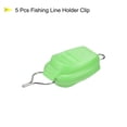 thumbnail image 3 of Uxcell Baitcasting Reel Fishing Line Holder Clip Stopper Keeper, Green 5 Pack, 3 of 4