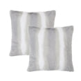 thumbnail image 3 of Home Soft Things Beckie Stripe fauxfur Throw Pillow Covers Set of 2, NO INSERT 20'' x 20'' - Vapor, 3 of 8