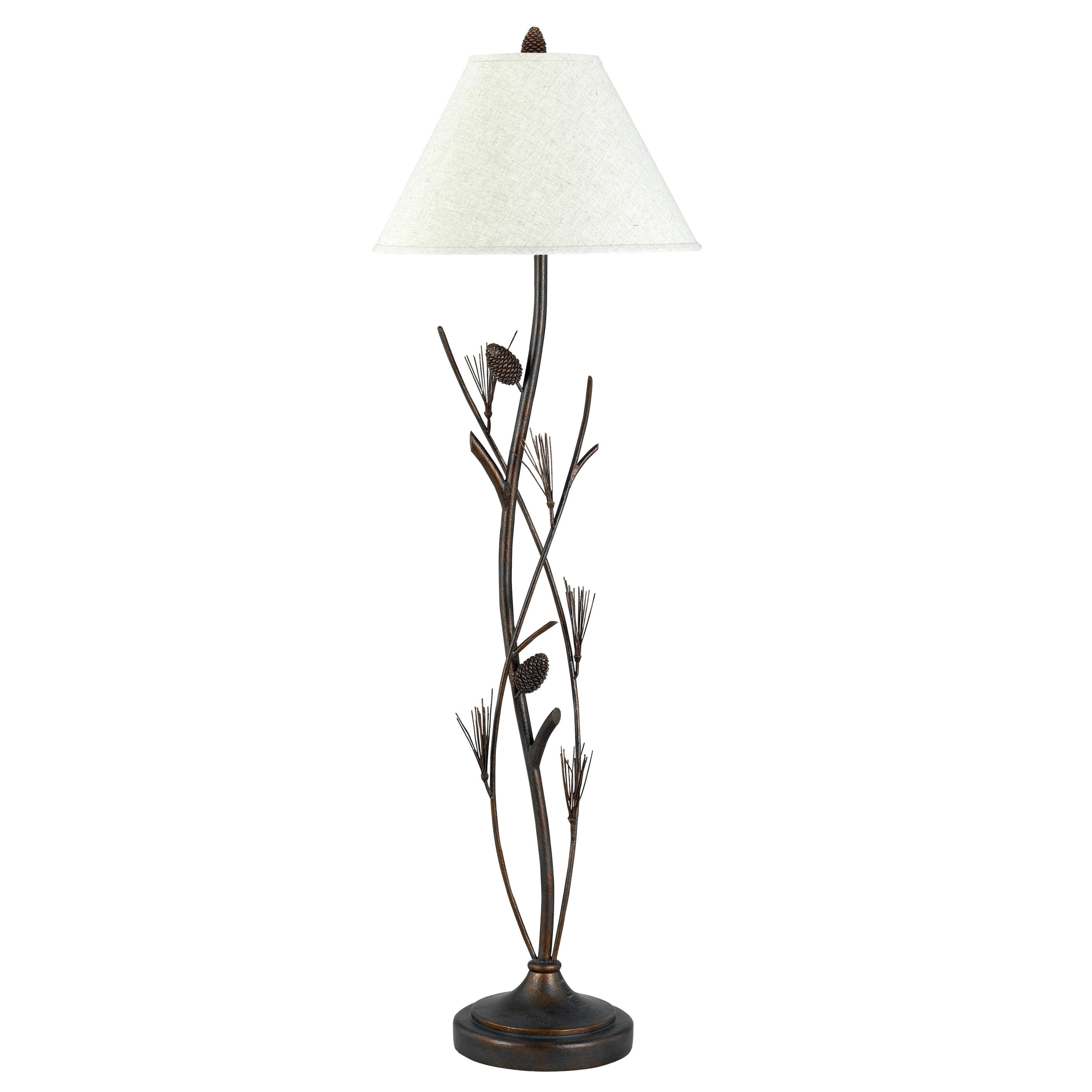 Cal Lighting Pine Twig Iron Floor Lamp