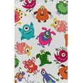 thumbnail image 5 of Coolnut Cute Colorful Monster Thermal Insulated Blackout Grommet Printed Window Curtain - 84x55 in - 100% Polyester 2 Panels, Symmetry, 5 of 6