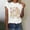 White, variant on Short Sleeve Shirts Floral Tops Cotton Tshirts Shirts for Women Graphic Tees Tops for Women Petite Tops Comfortable Tops Comfy Shirts Loose Fitting Tops Scoop Neck Tops for Women White M
