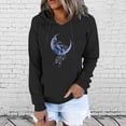 thumbnail image 2 of Fesfesfes Women Flannel Shirt Fashion Casual Printed Long Sleeve Blouse Pocket Pullover Tops Hoodies, 2 of 8