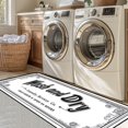 thumbnail image 1 of Laundry Room Rug Runner, 20"x59" Non Slip Laundry Rugs, White Farmhouse Washable Floor Laundry Mats for Laundry Room, Mudroom, Kitchen, Washroom, Bathroom, Hallway Area Rugs Decor, 1 of 7