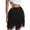 Black, variant on Musuos Women Tulle Tutu Skirt Solid Color Elastic Layered Mesh Fairy A-Line Skirt for Summer