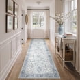 thumbnail image 3 of KUETH 2.5X12 Vintage Runner Rug Machine Washable Rugs for Living Room, Non Slip Flat Pile Rug with Rubber Backing, Boho Rug for Entryway Hallway Kitchen and Corridor, 3 of 11