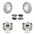 thumbnail image 1 of Transit Auto Rear Disc Brake Caliper Coated Rotors and Semi-Metallic Pads Kit for Car Mazda 3 Sport KCG-100289S, 1 of 11