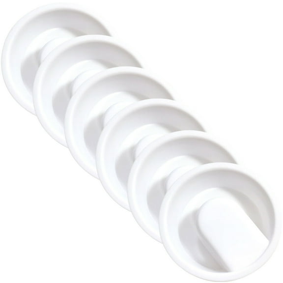 Raindrops Carafe Lid Pitcher Covers White PP 6Pcs Home Accessory