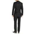 thumbnail image 2 of LN LUCIANO NATAZZI Mens Suits 2 Button Modern Fit Side Vent Narrow Stripe Suit Black, 2 of 5