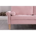 thumbnail image 4 of Newboti Furniture Living Room Sofa,3-Seater Sofa, with Copper Nail on Arms,Three Pillow,Pink 91350, 4 of 11