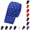 Blue, variant on Krdevn Men's Solid Color Knit Tie Vintage Smart Formal Cotton Necktie for Groom