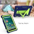 thumbnail image 3 of EpicGadget Hybrid Case for Amazon Fire HD 8 / Fire HD 8 Plus (10th Generation, 2020 Released) - Shockproof Heavy Duty Hybrid Case Cover with Kickstand + 1 Screen Protector and 1 Stylus (Blue/Green), 3 of 4