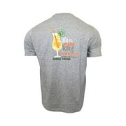 Tommy Bahama Men's T-Shirt Rum Long Weekend Tee 100% Cotton Grey Heather (Large)