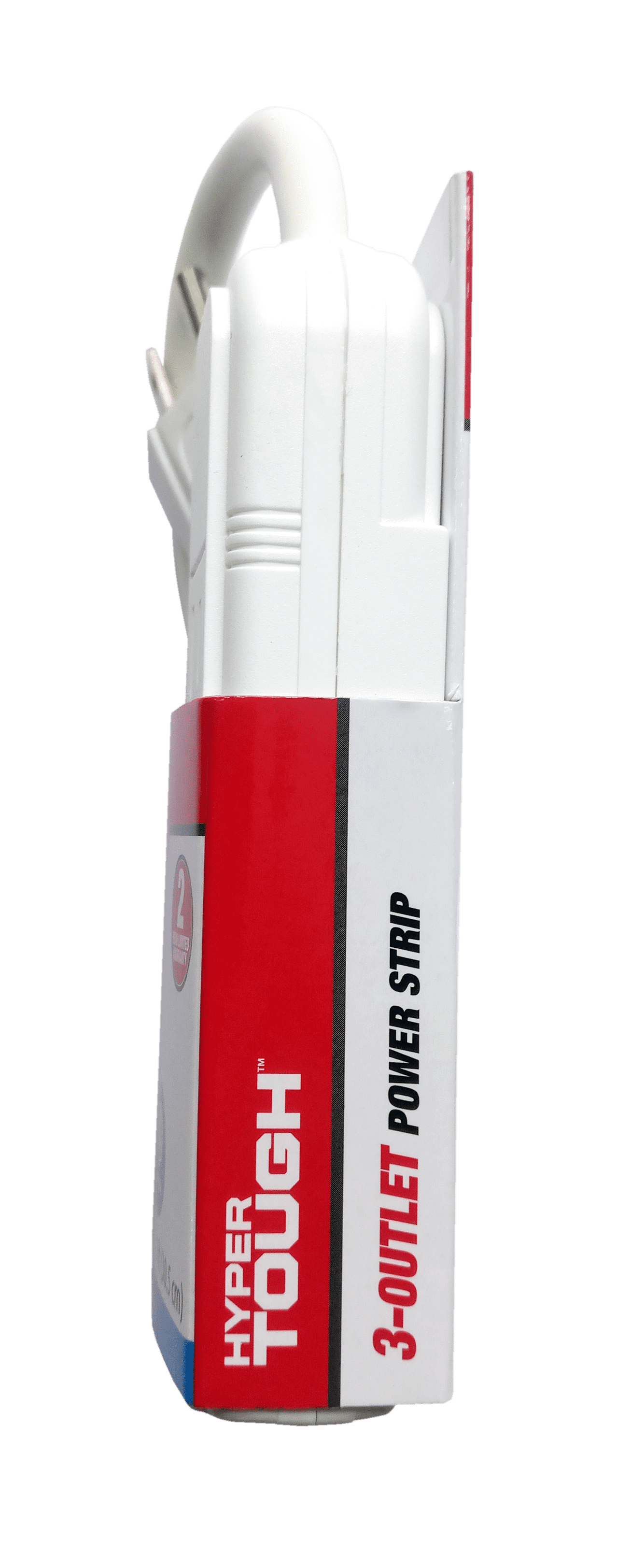 Hyper Tough Ht 3outlet Pwr Strp with 16 Awg 1ft Cord