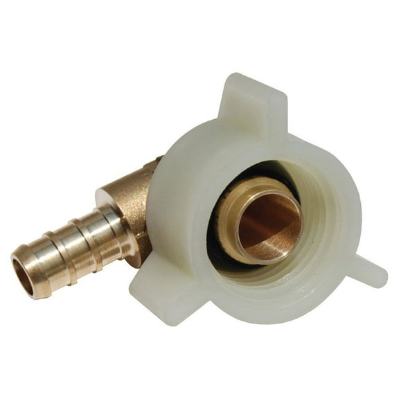 SharkBite Swivel Elbow Plumbing Fitting UC532LFA - Brass - 1/2-Inch x 1/2-Inch