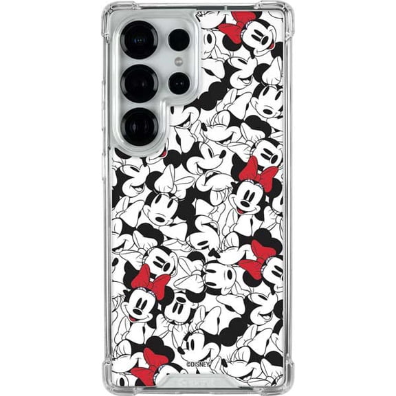 Skinit Disney Minnie Mouse Red Color Pop Face Pattern Galaxy S25 Ultra Clear Case