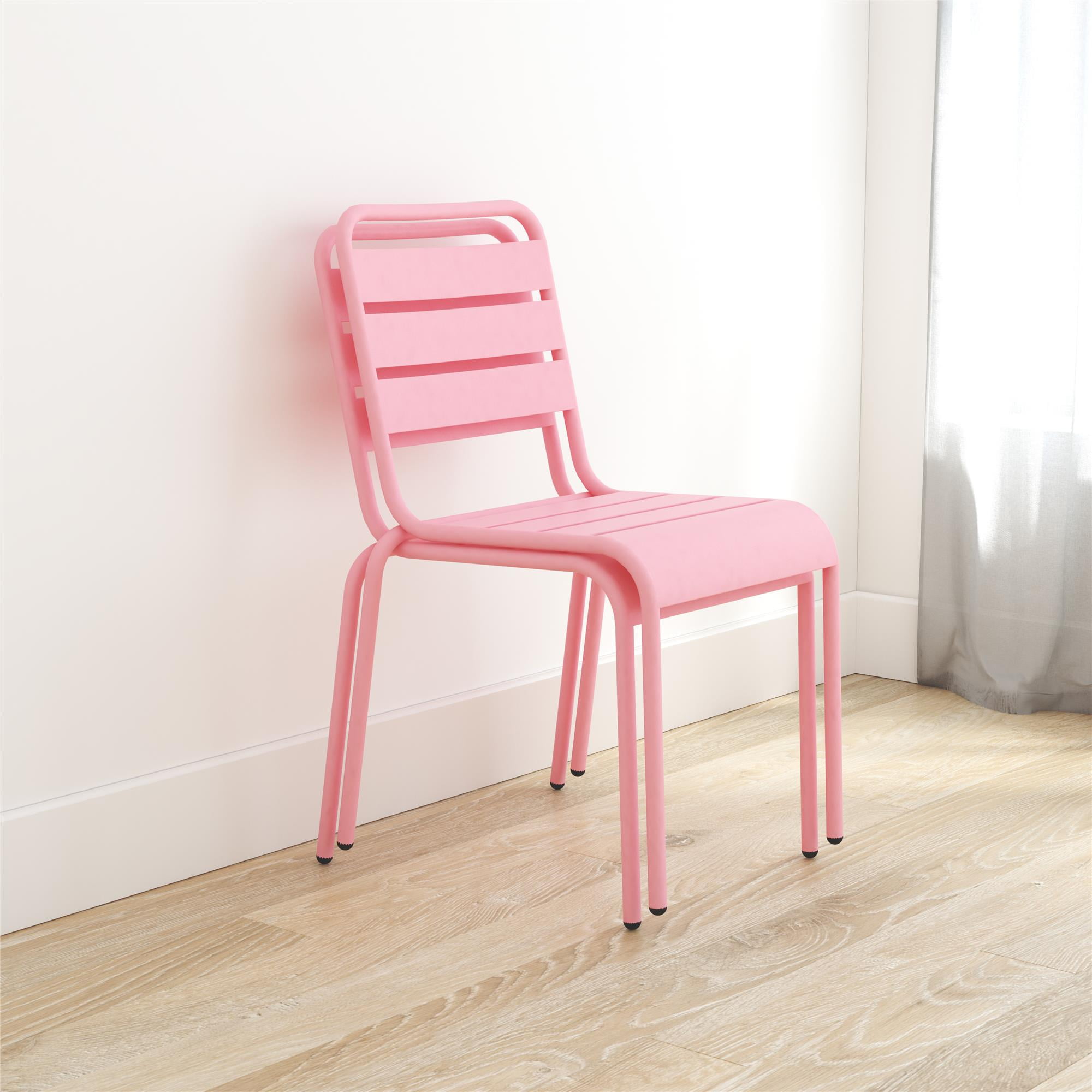 Pink outdoor cheap dining chairs