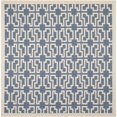 thumbnail image 1 of Safavieh Courtyard Blue Indoor Outdoor Rug - Square 7'10", 1 of 1