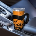 thumbnail image 5 of 40oz Tumbler,Halloween Bat Silhouette Pattern Insulated Tumblers with Removable Handle,Stainless Steel Double Vacuum Coffee Tumbler Cup with Straw for Home,Office,Travel,Party, 5 of 5
