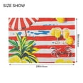 thumbnail image 4 of Yayeee Bath Rug for Bathroom Floor Non Slip Contour Fluffy Soft Absorbent Mat, 20"x24", Striped Lemon, 4 of 7