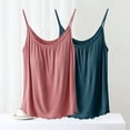 thumbnail image 2 of Mlzmgr 2 Pack Womens Sleep Tank Tops Sleeveless Crewneck Tanks Summer Lounge Homewear Comfy Tops for Women, 2 of 4
